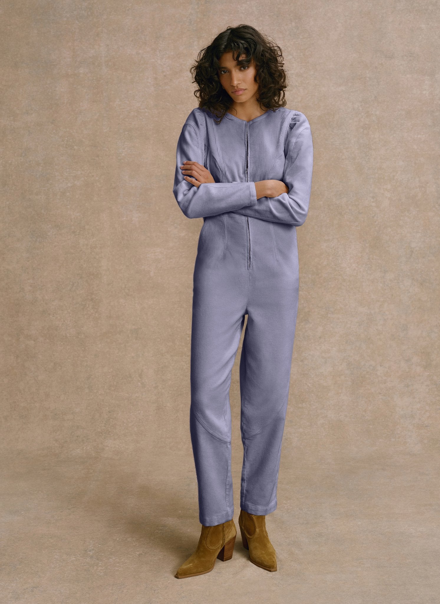Blue Corduroy Jumpsuit