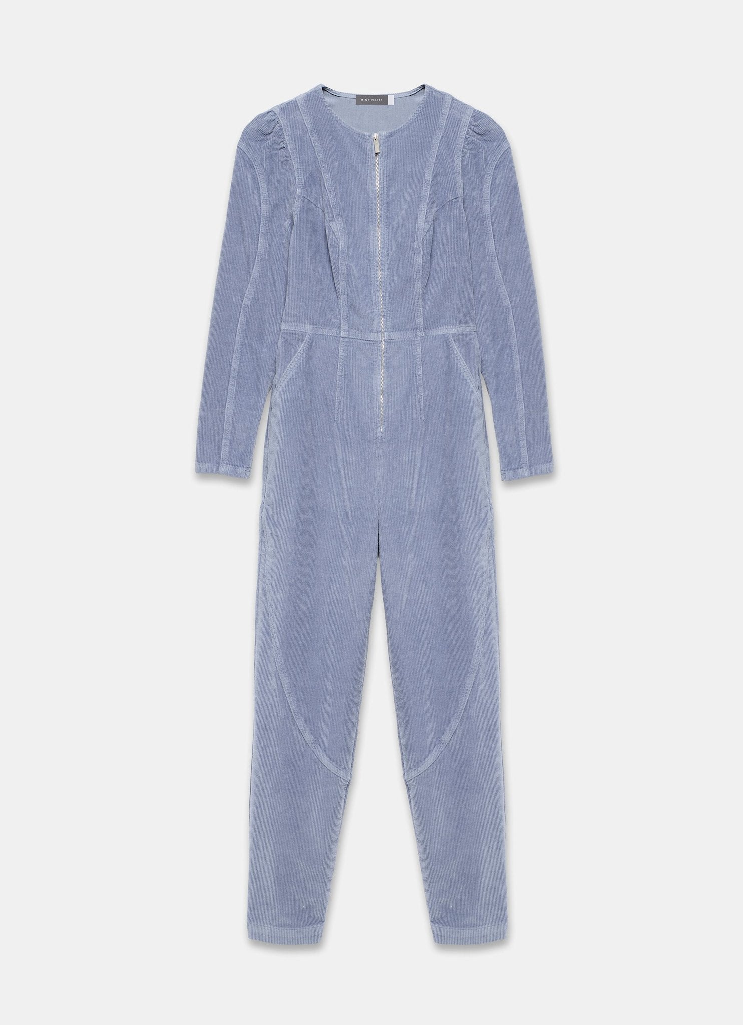 Blue Corduroy Jumpsuit
