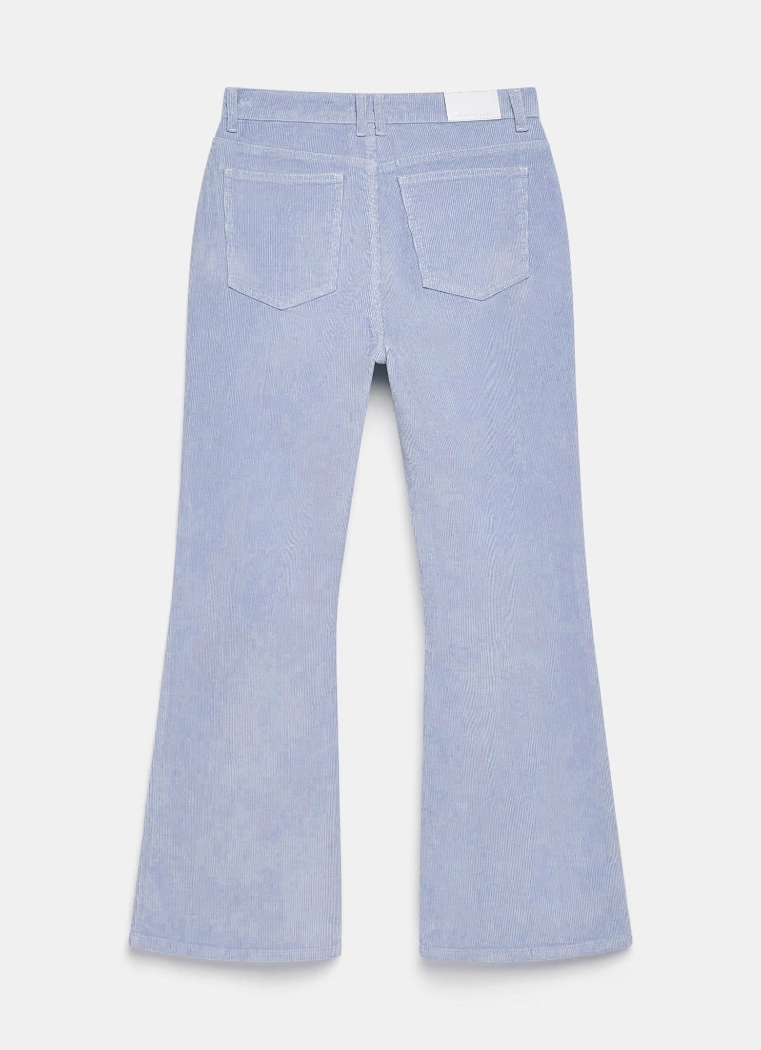 Blue Corduroy Flared Trousers