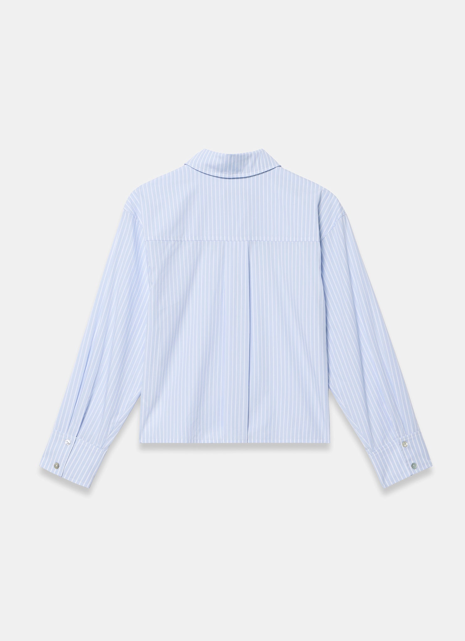 Blue Stripe Embroidered Shirt