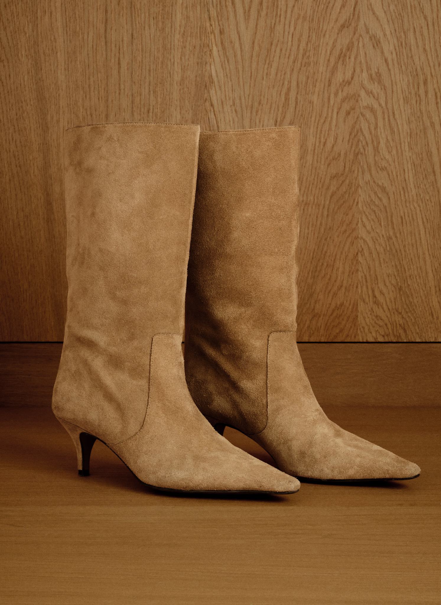 Bode Neutral Suede Calf Boots