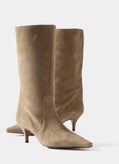 Bode Neutral Suede Calf Boots