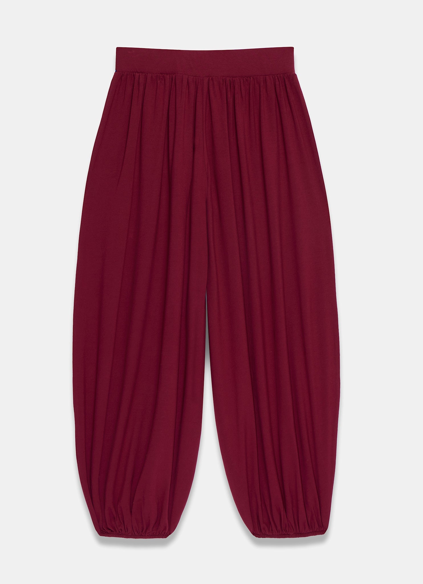 Red Jersey Balloon Trousers