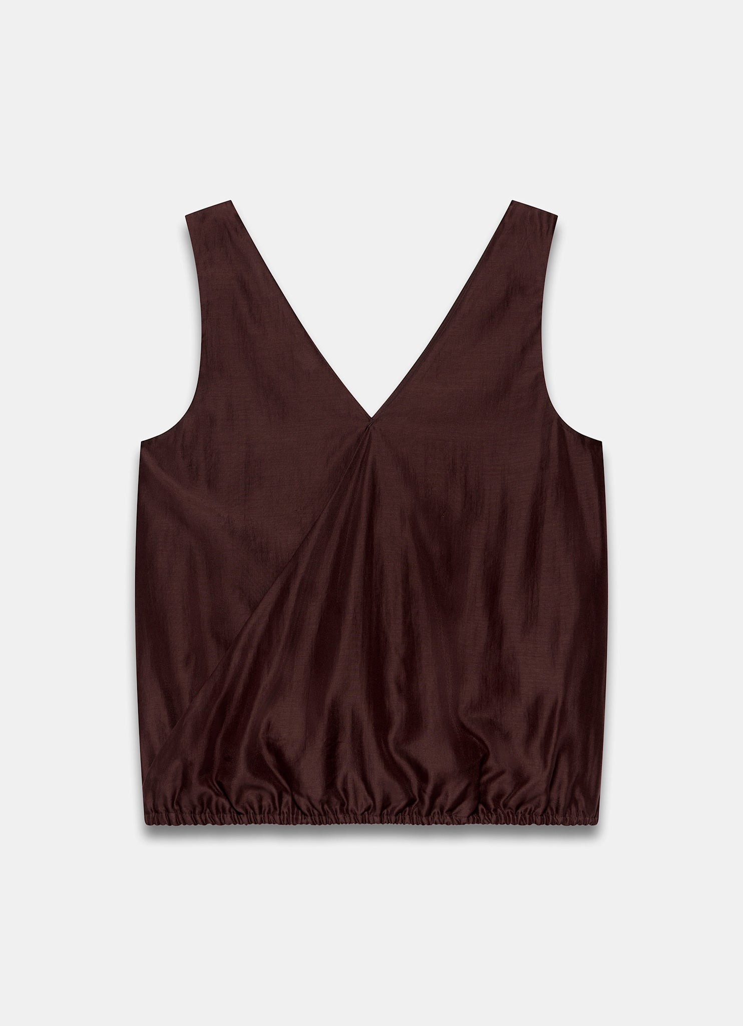 Burgundy Gathered Cami Top