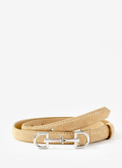 Yellow Suede Snaffle Belt