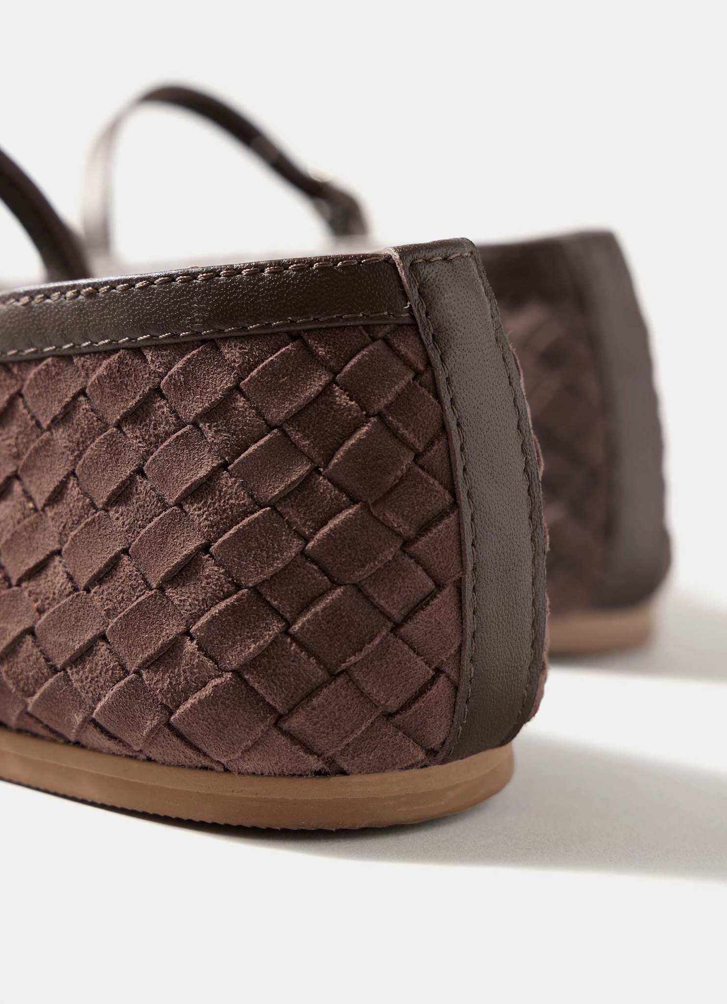 Charley Brown Suede Woven Pumps