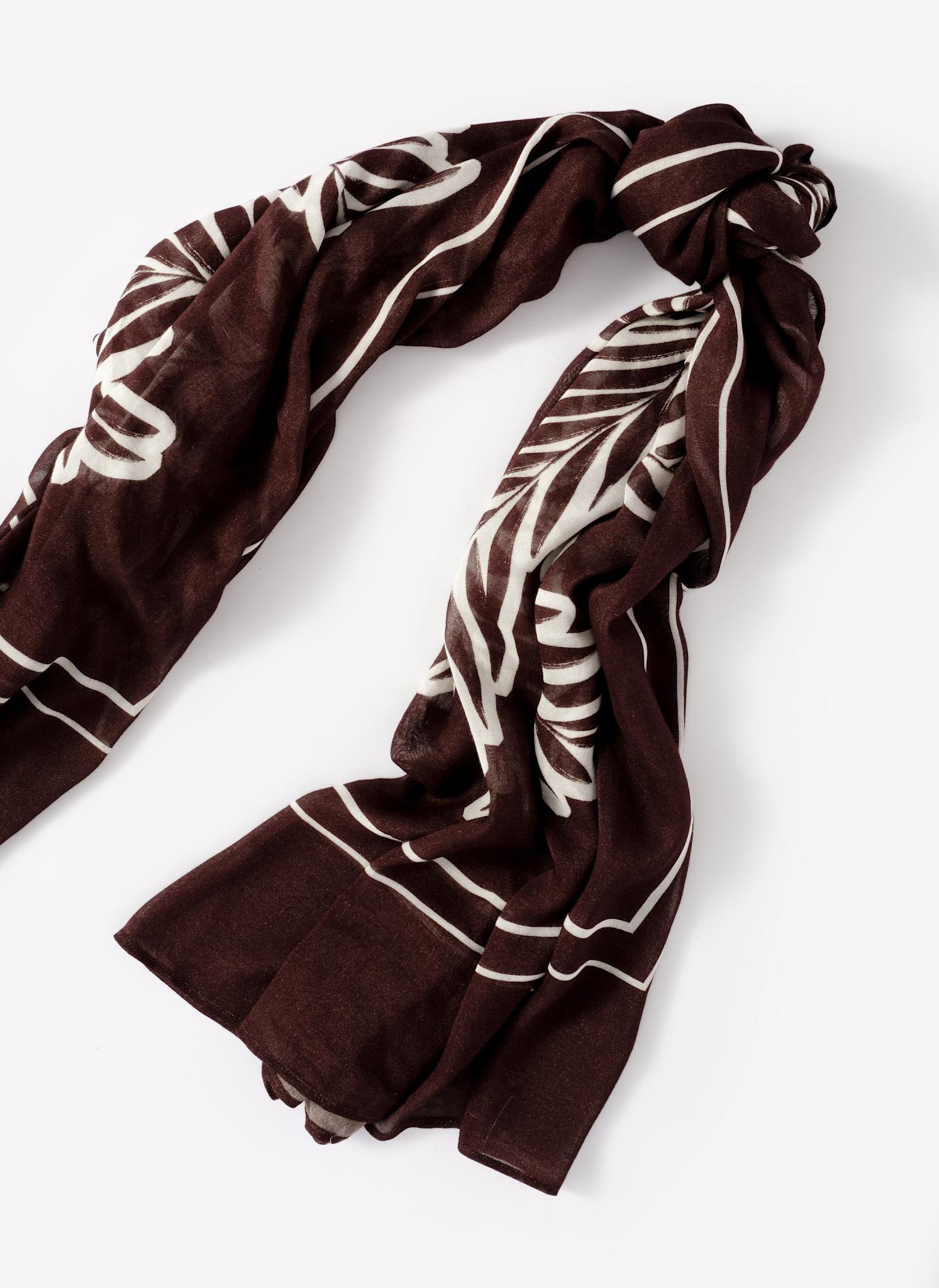 Brown Seashell Print Sarong