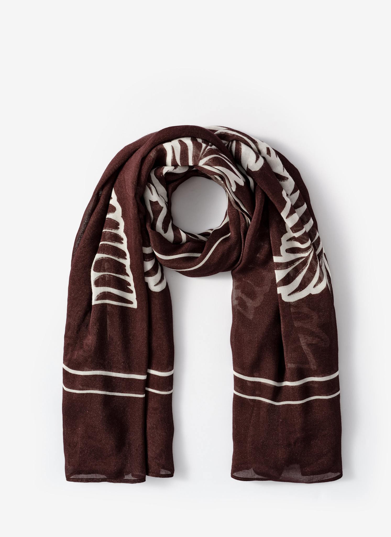 Brown Seashell Print Sarong