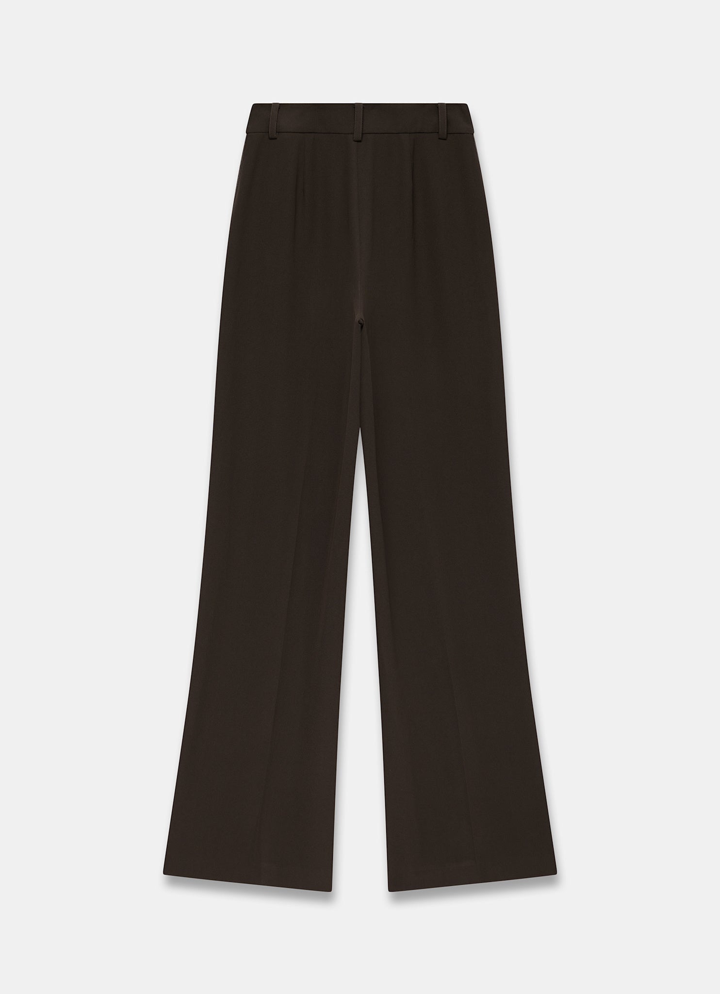 Brown Tailored Wide Trousers