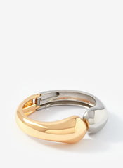 Mixed Metal Clasp Cuff
