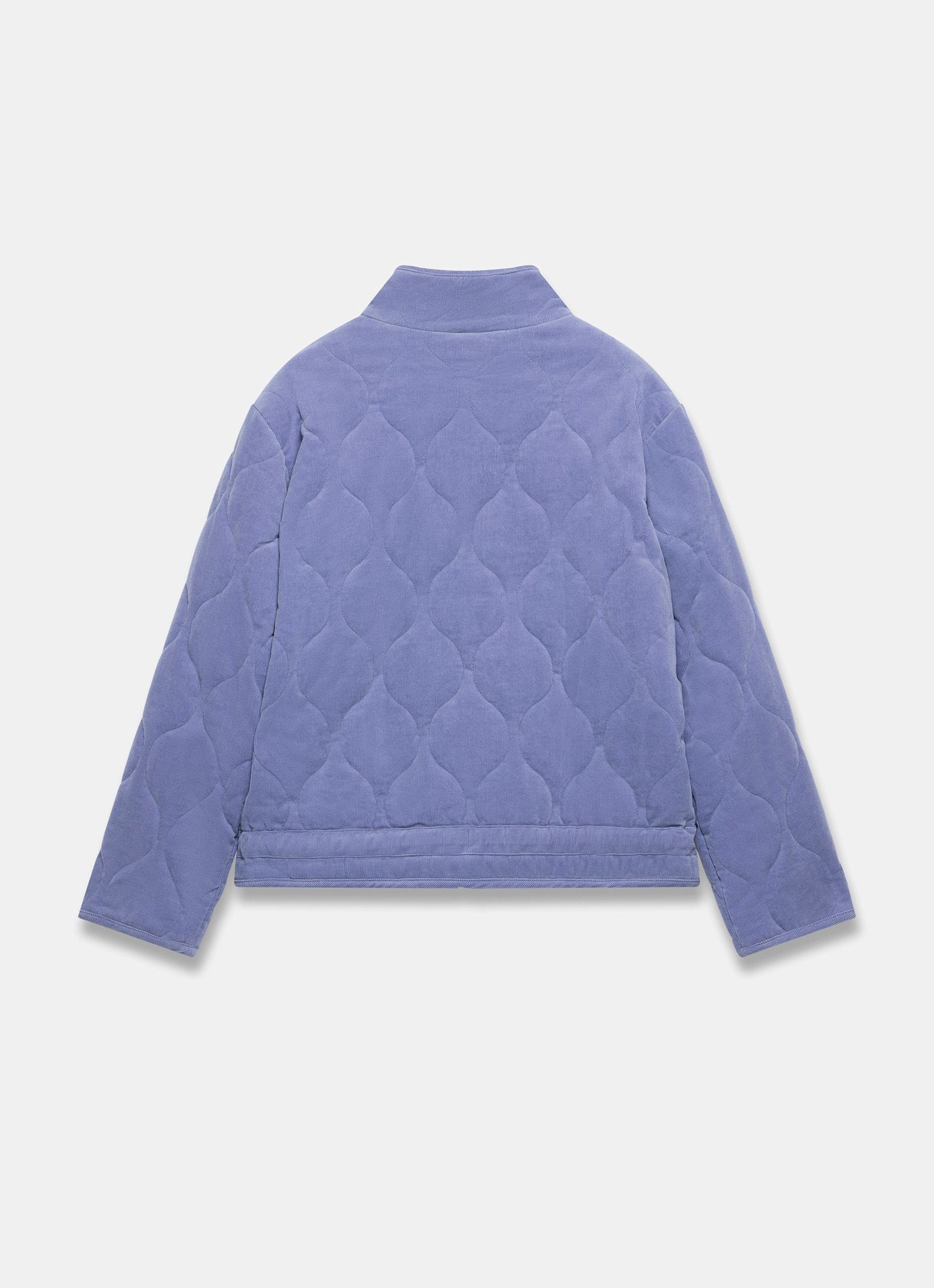 Blue Corduroy Quilted Jacket