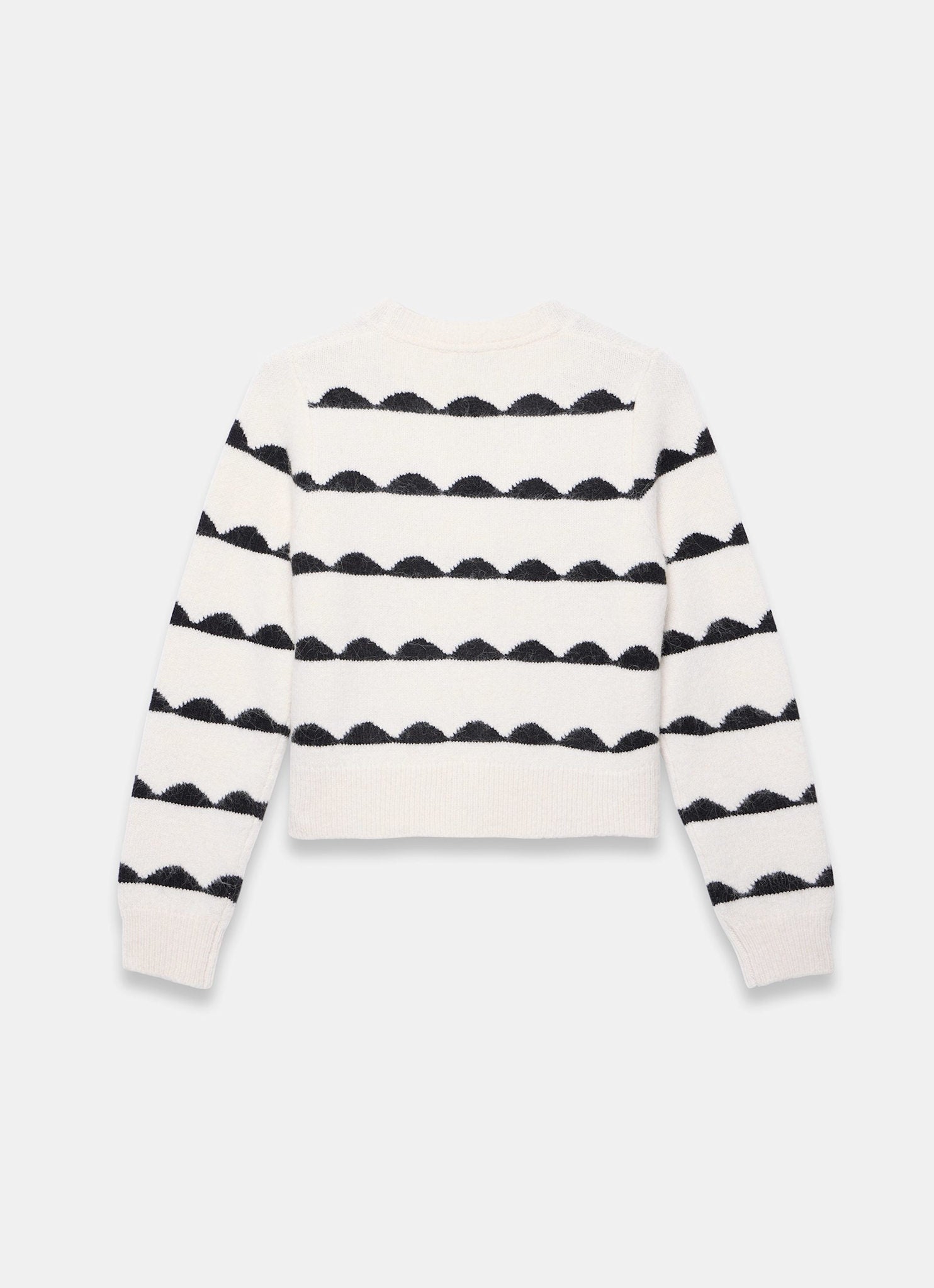 Cream Wool Blend Bow Detail Cardigan