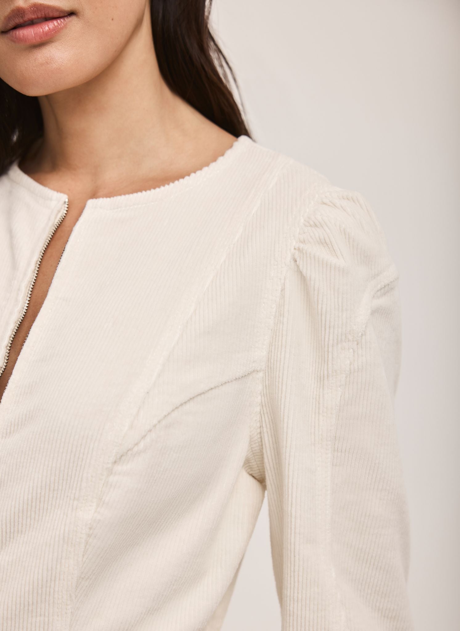 Cream Corduroy Jumpsuit