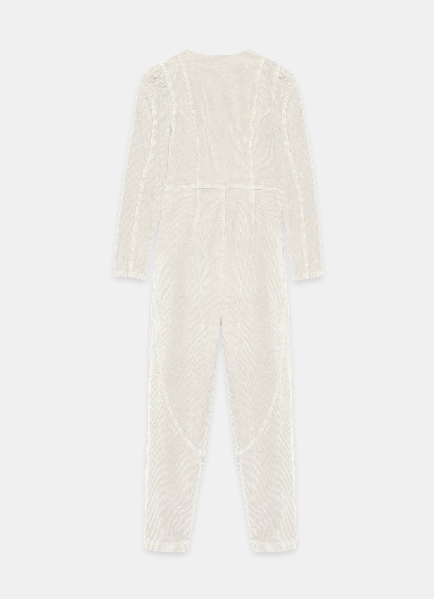 Cream Corduroy Jumpsuit