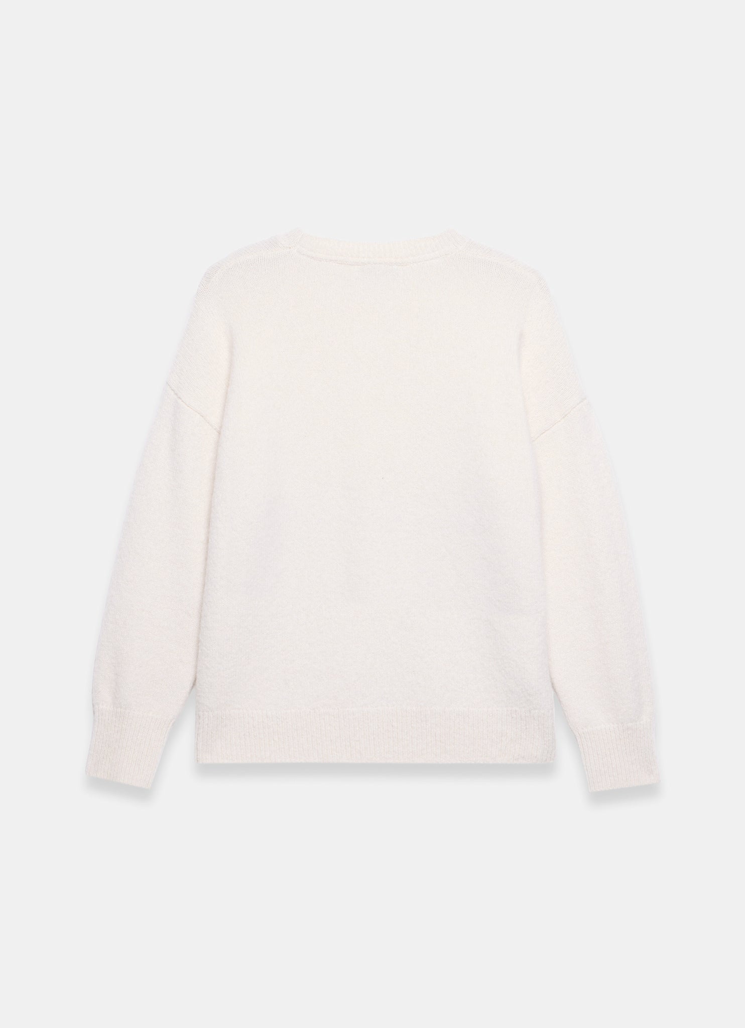 Cream Wool Blend Flower Detail Jumper