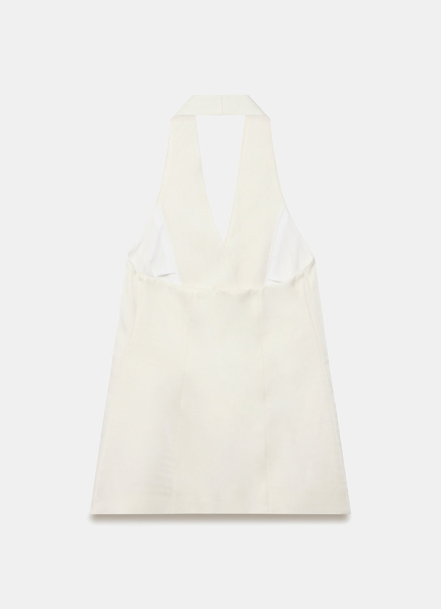 Cream Halterneck Waistcoat