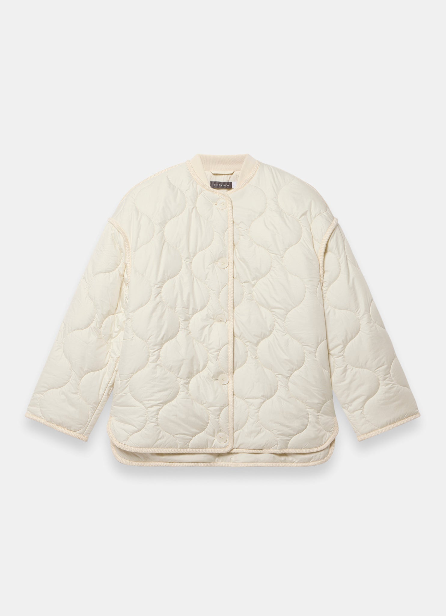Cream Quilted Coat