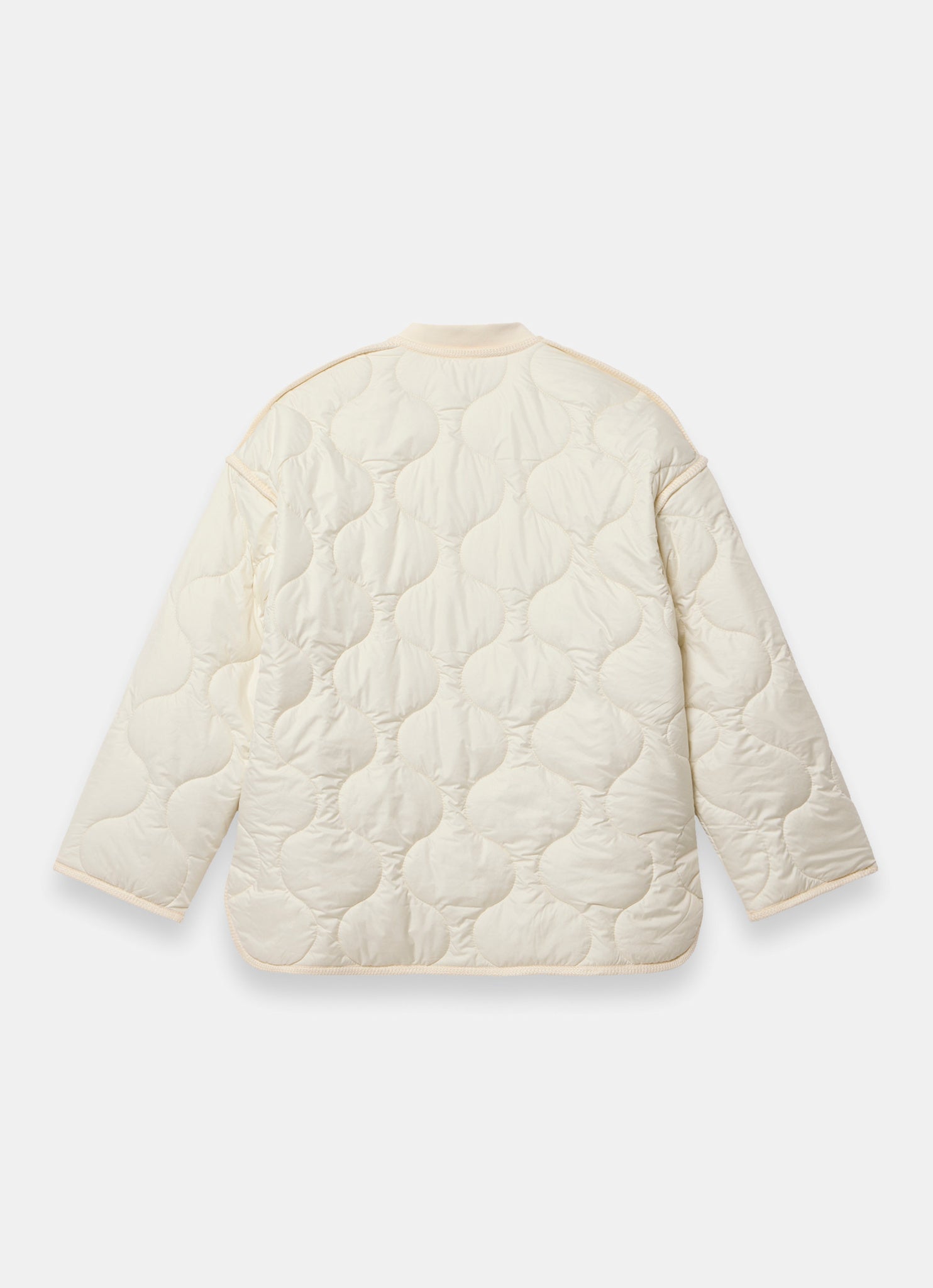 Cream Quilted Coat