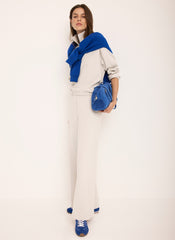 Cream Jersey Pintuck Super Soft Joggers