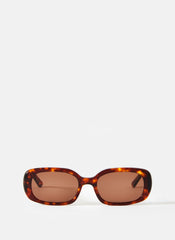 Brown Tortoiseshell Rectangle Sunglasses