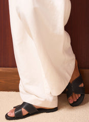 Darcy Black Leather Sandals