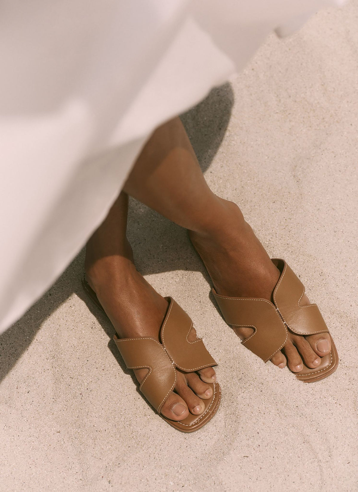 Darcy Tan Leather Sandals