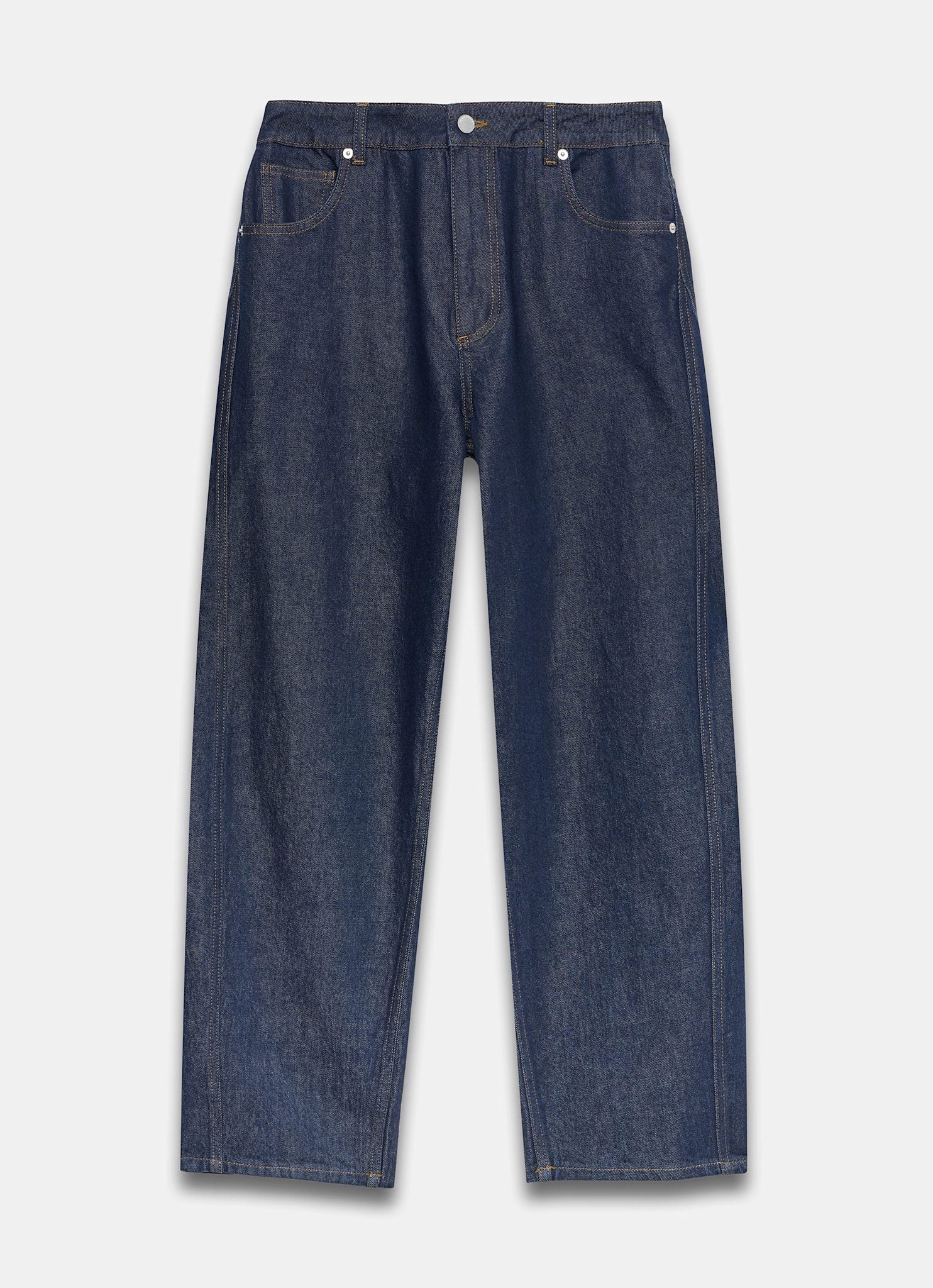 Dark Indigo Barrel Leg Jeans