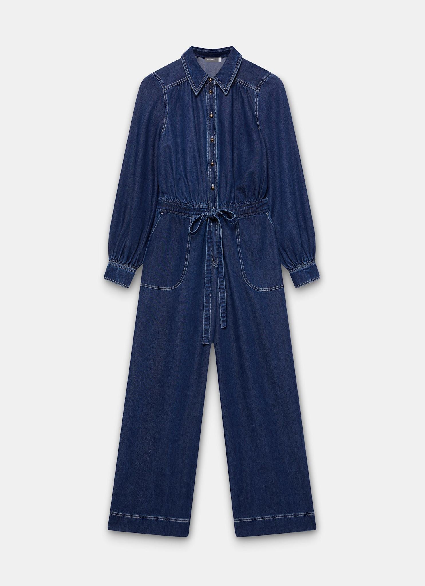Dark Indigo Denim Jumpsuit