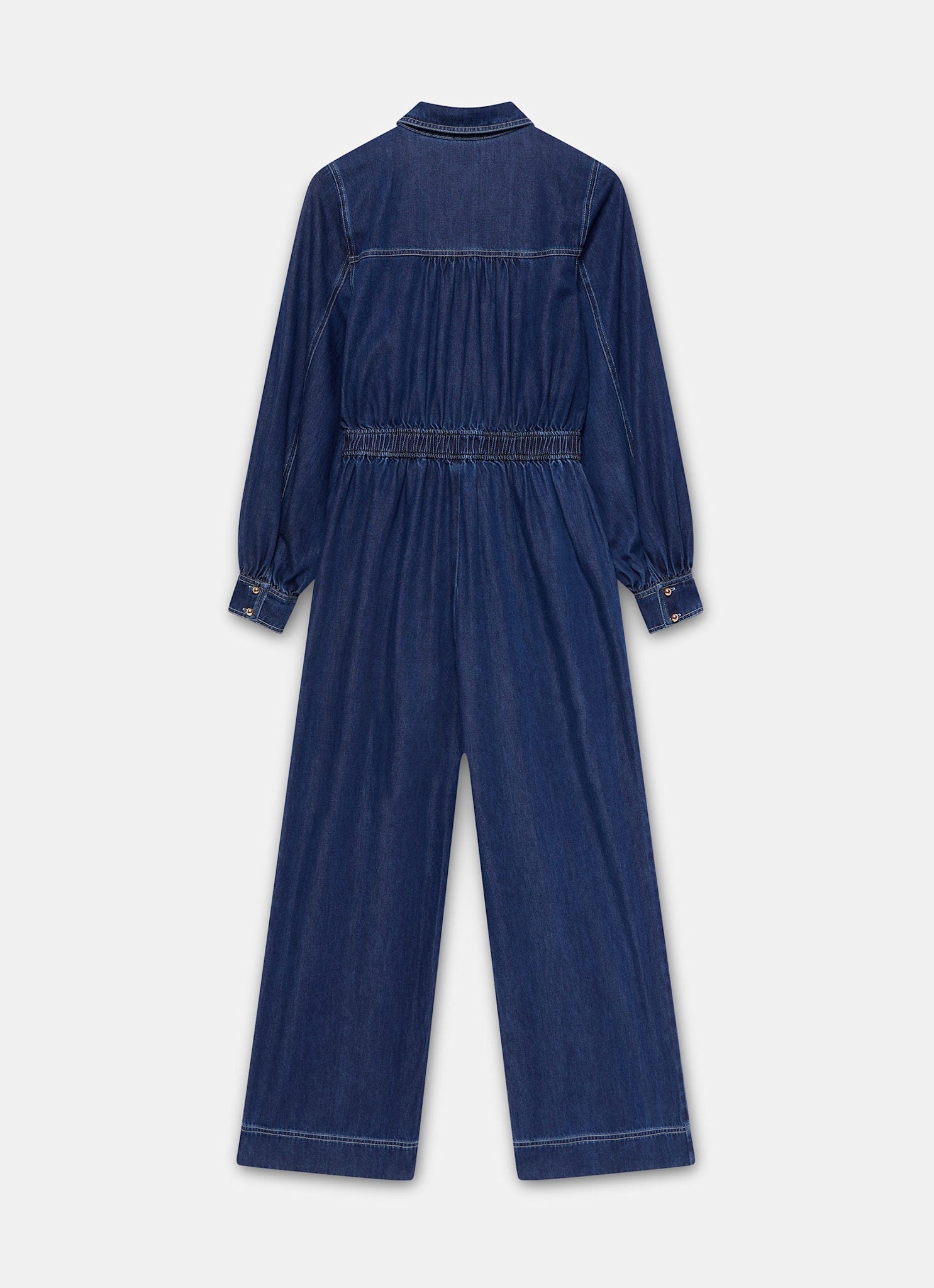 Dark Indigo Denim Jumpsuit