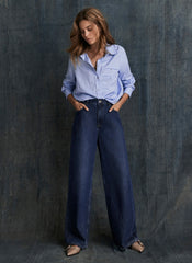 Dark Indigo Super Soft Wide Jeans