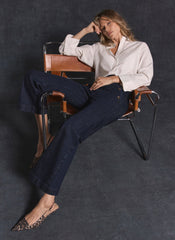 Dark Indigo Cropped Jeans