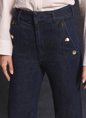 Dark Indigo Cropped Jeans