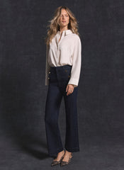 Dark Indigo Cropped Jeans