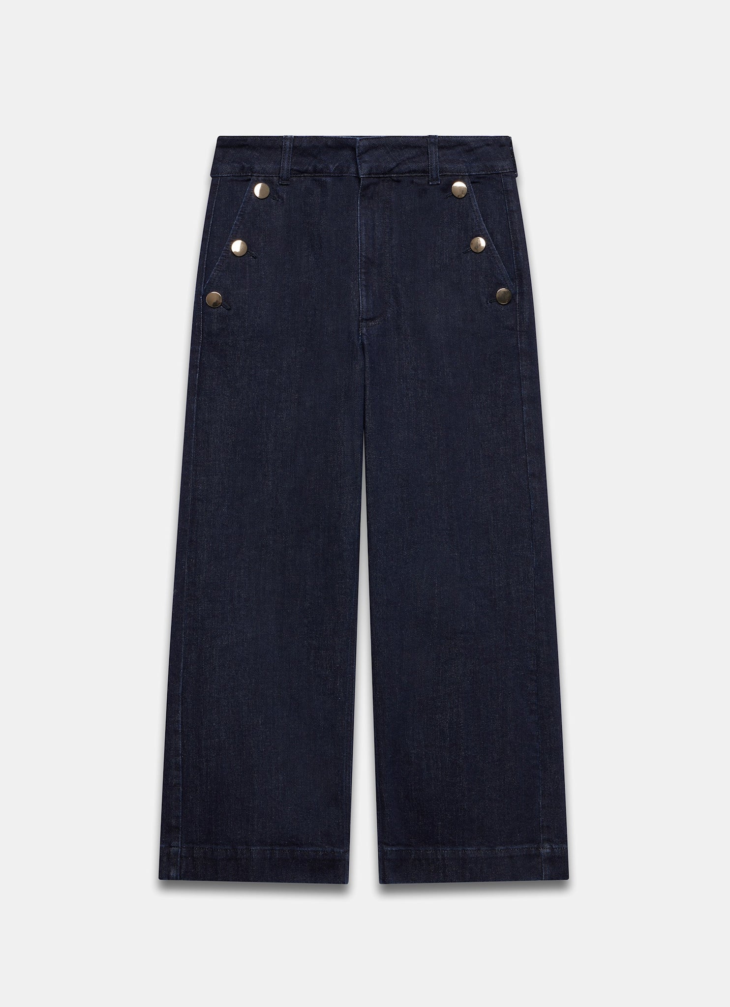 Dark Indigo Cropped Jeans