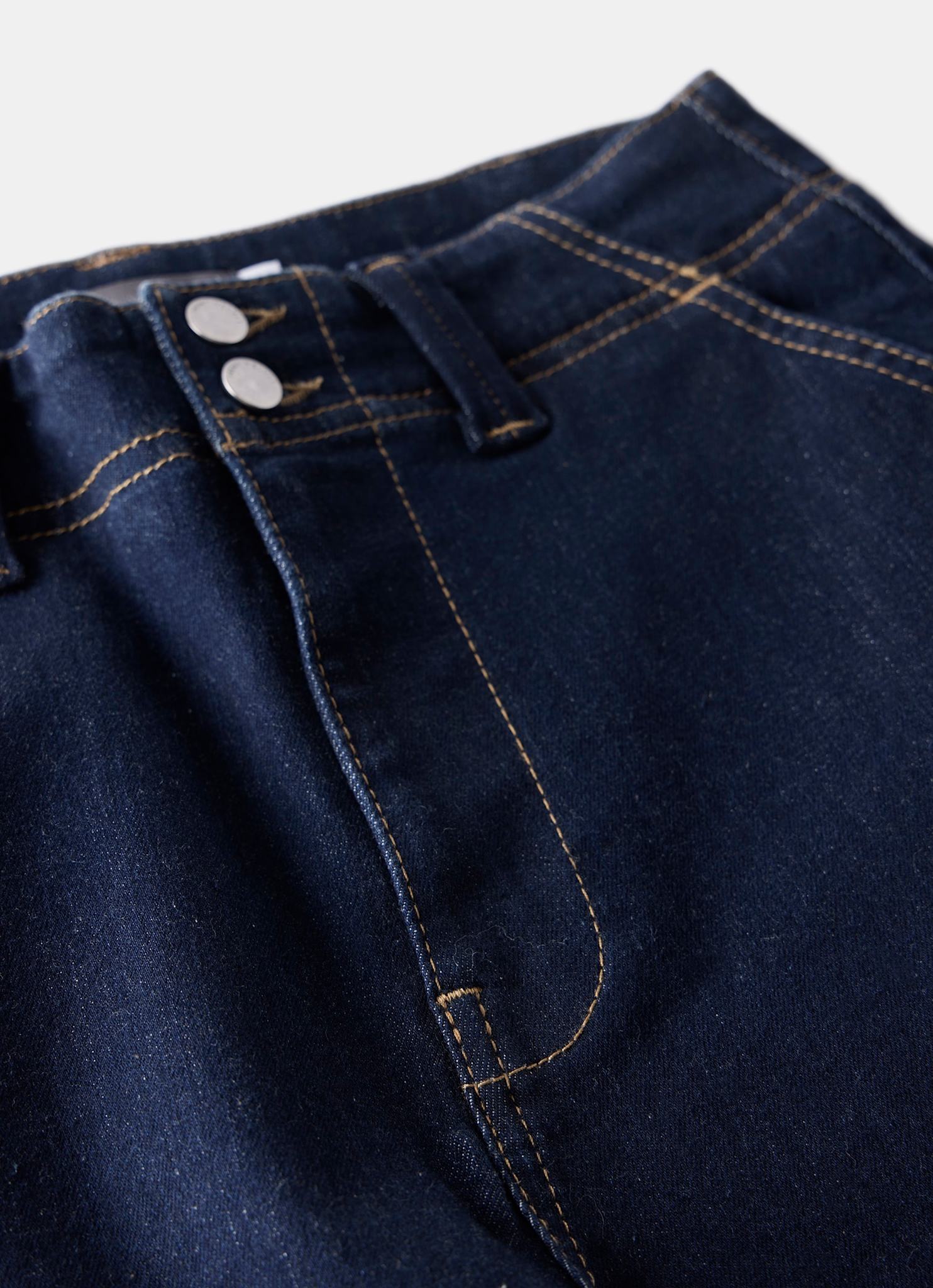 Dark Indigo Tailored Wide Leg Jeans