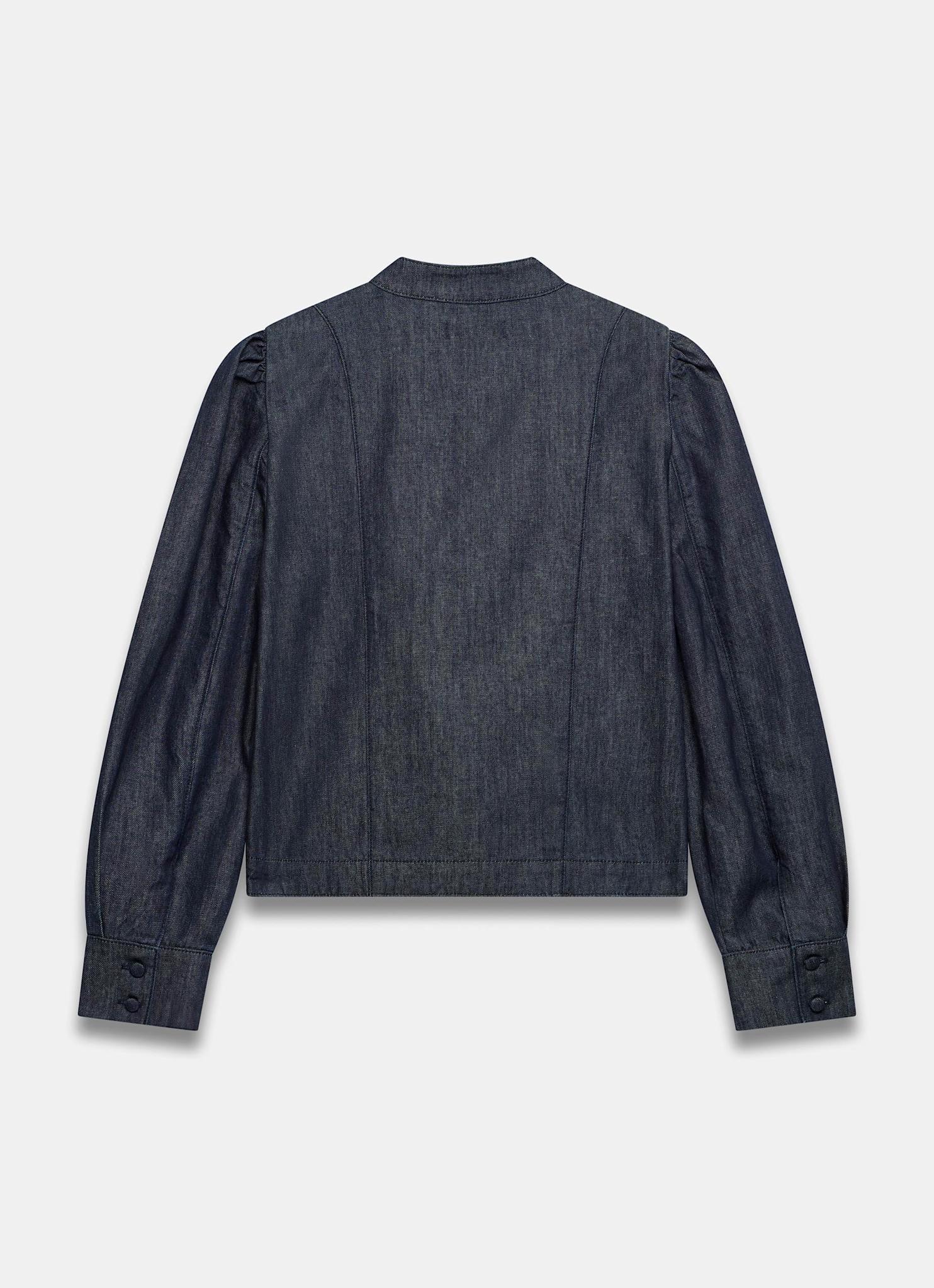 Dark Indigo Denim Long Sleeve Jacket