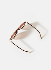 Brown Tortoiseshell Aviator Sunglasses