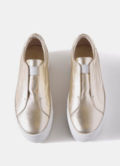 Ellie Gold Platform Trainers