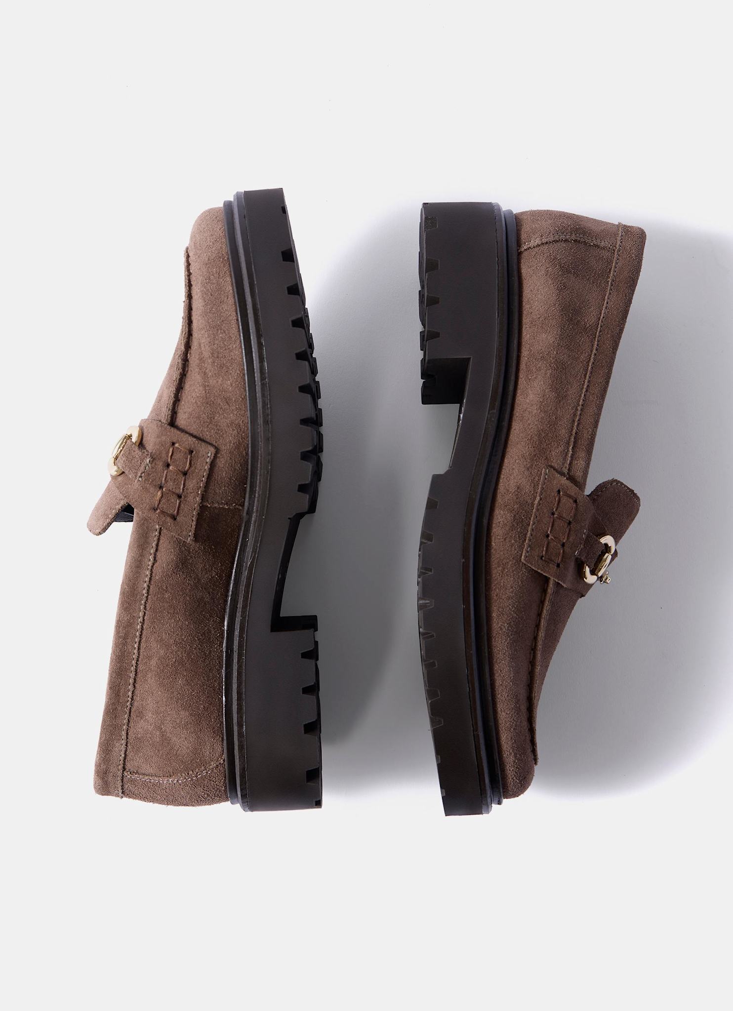 Emery Brown Suede Chunky Loafers