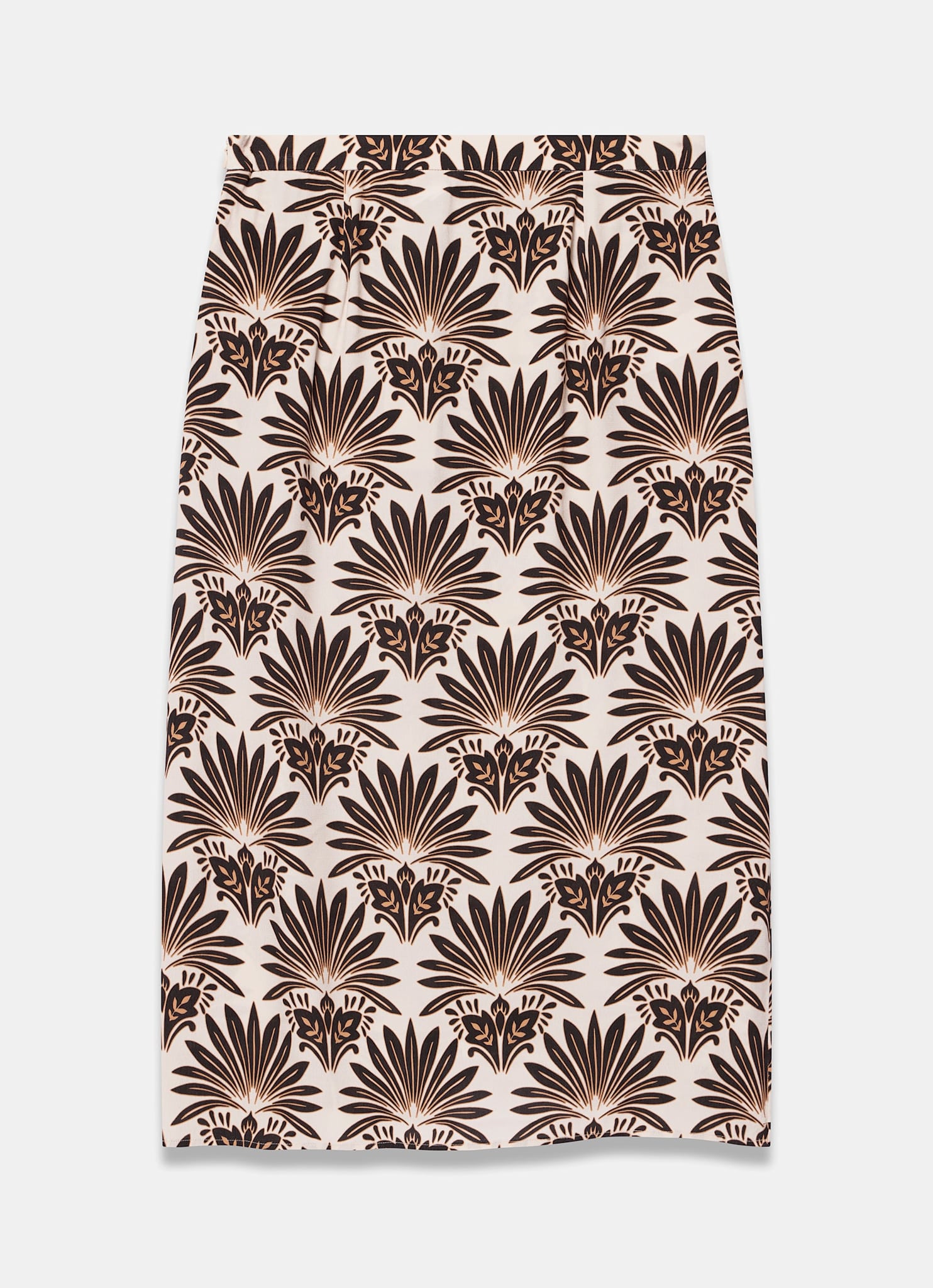 Neutral Geo Print Wrap Sarong Skirt