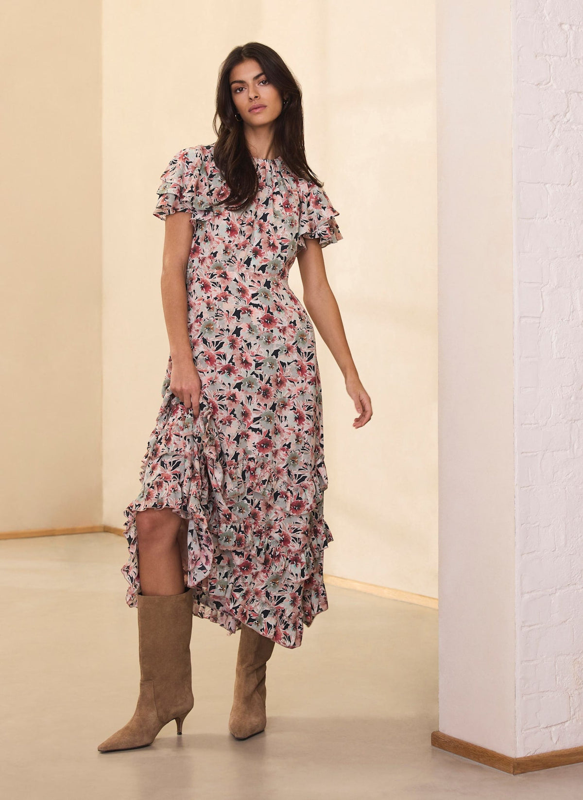 Floral Print Maxi Dress