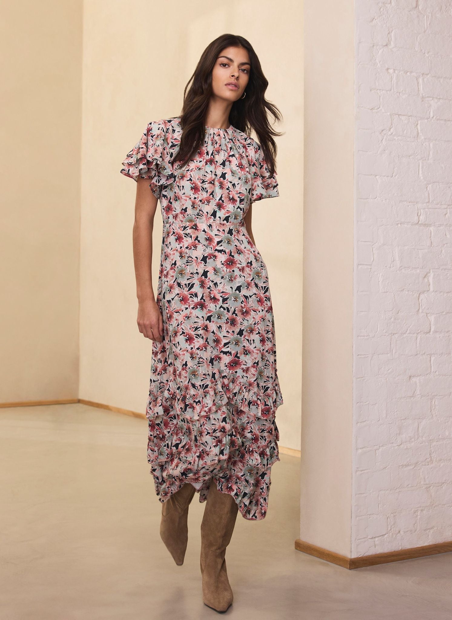 Floral Print Maxi Dress