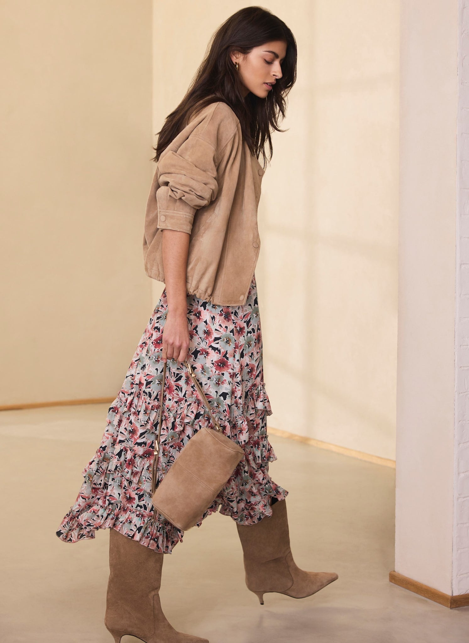 Floral Print Maxi Dress