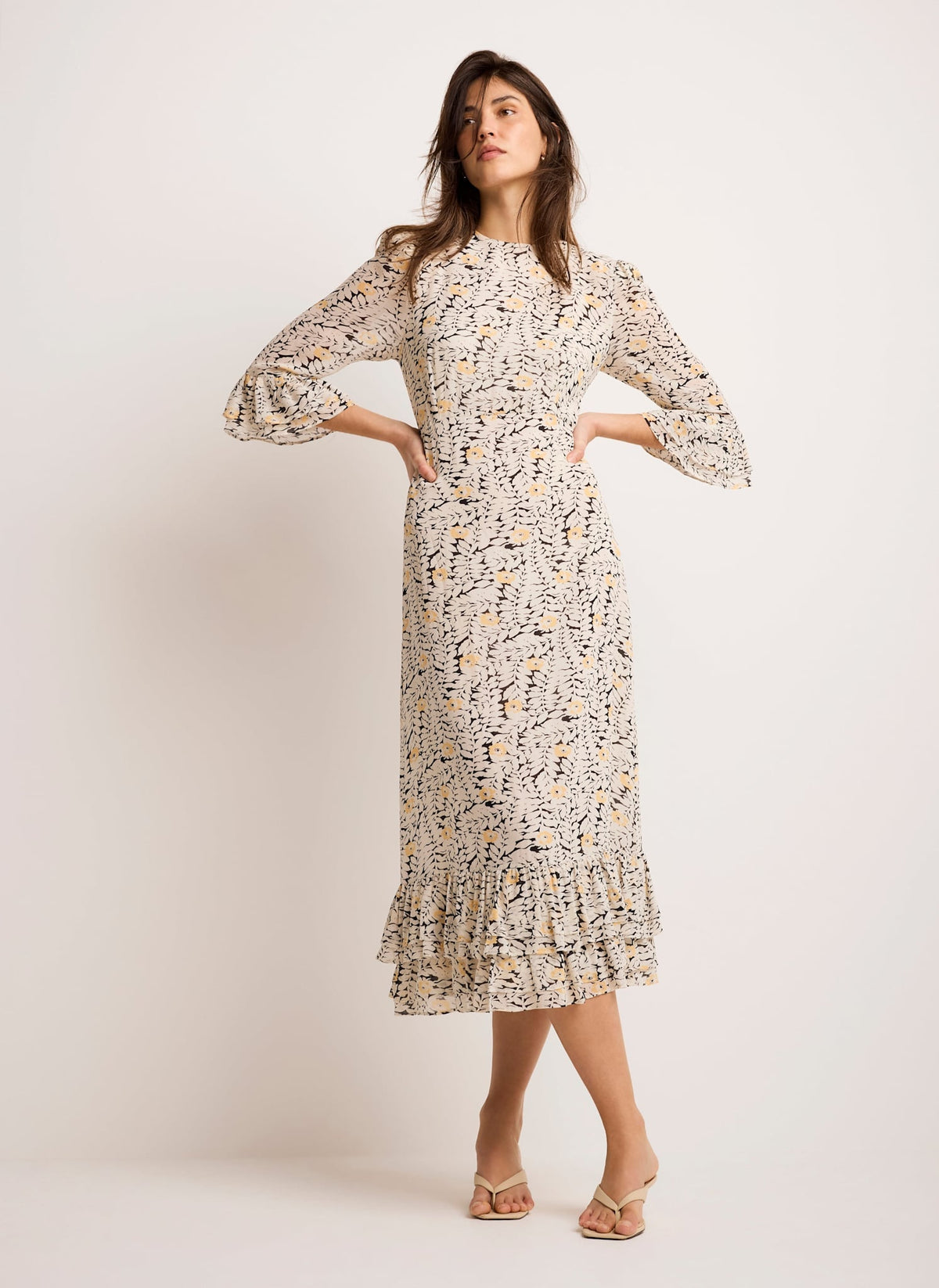 Floral Print Midi Dress