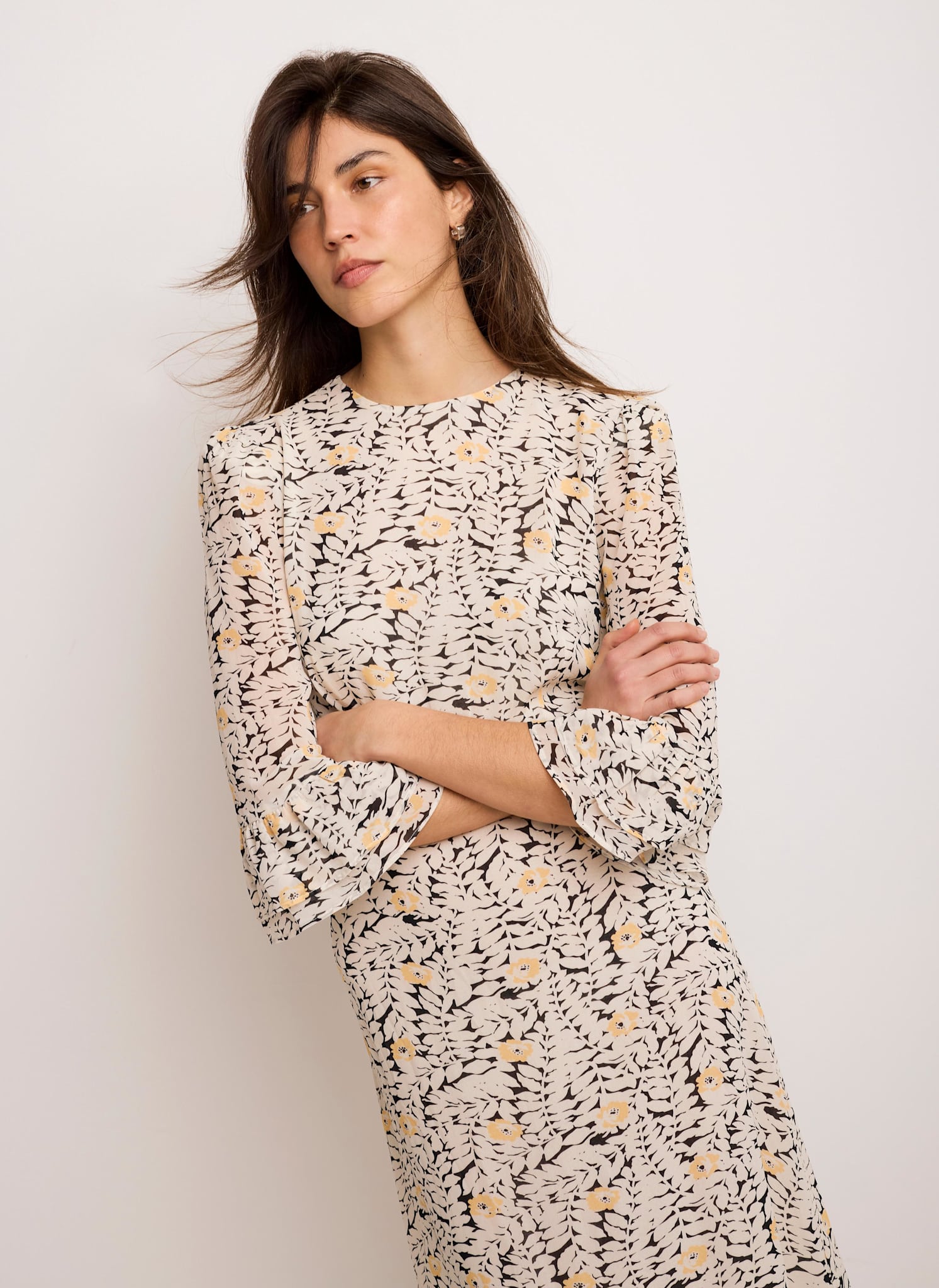 Floral Print Midi Dress