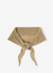 Gold Metallic Mini Triangle Neck Scarf