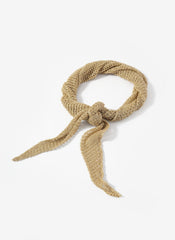 Gold Metallic Mini Triangle Neck Scarf