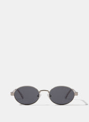 Le Specs Poseidon Deux Silver Tone Metal Sunglasses
