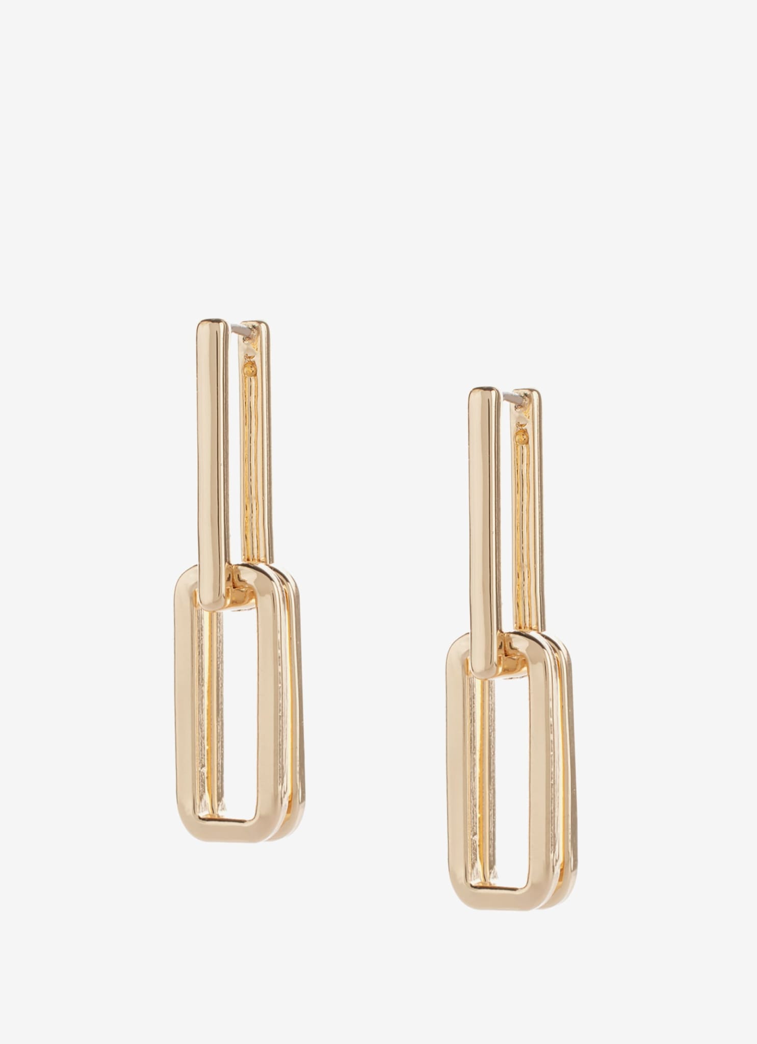 Gold Tone Link Earrings