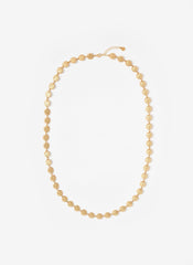 Gold Tone Mini Sun Charm Pendant Necklace